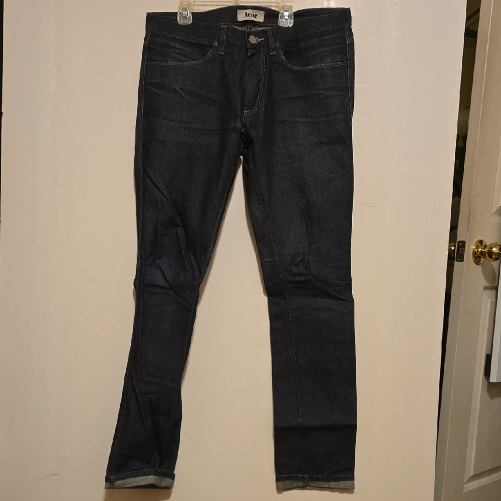 Acne Men's Deep Blue Slim Jeans